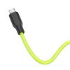 hoco x21 plus fluorescent silicone charging data cable micro usb