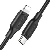 borofone bx42 encore silicone pd charging data cable usb c to lightning close up