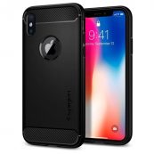 34154 spigen rugged armor case termopoliuretanov keis s nai visoka stepen na zashtita za iphone x cheren mat 751450839