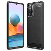 Brushed TPU Case Xiaomi Redmi Note 10 Pro Carbon Fiber Black 16042021 01 p